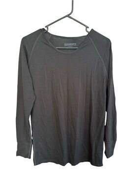 Duckworth women’s Medium long-sleeve, black merino wool base-layer shirt